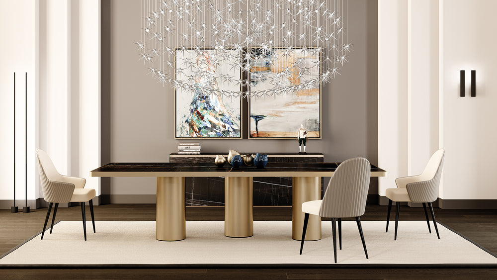 Signore degli Anelli Steel Dining Table by Reflex Angelo, view 2