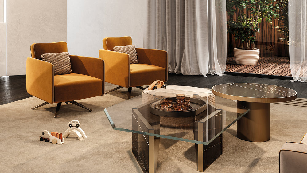 Diamante Armchair by Reflex Angelo, view 3
