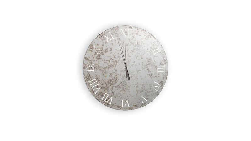Titanium Clock Mirror by Reflex Angelo