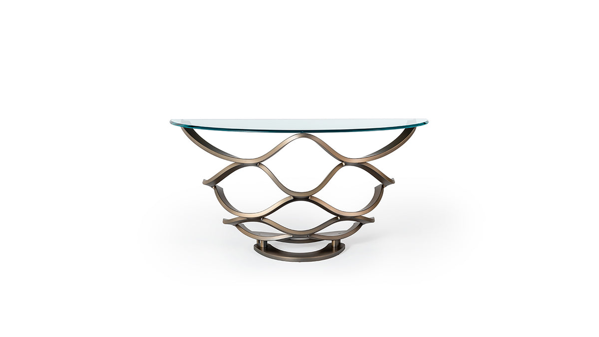 Neolitico Glass Console by Reflex Angelo