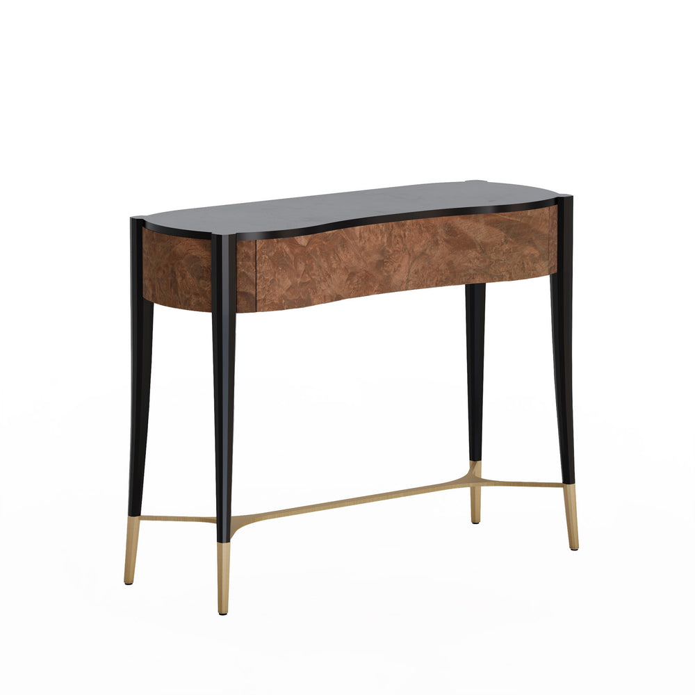 Caleido Console by Bianchini Atelier, Walnut burl