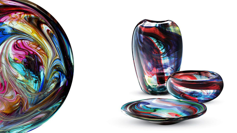 Murano Vases and Dish by Reflex Angelo, view 2