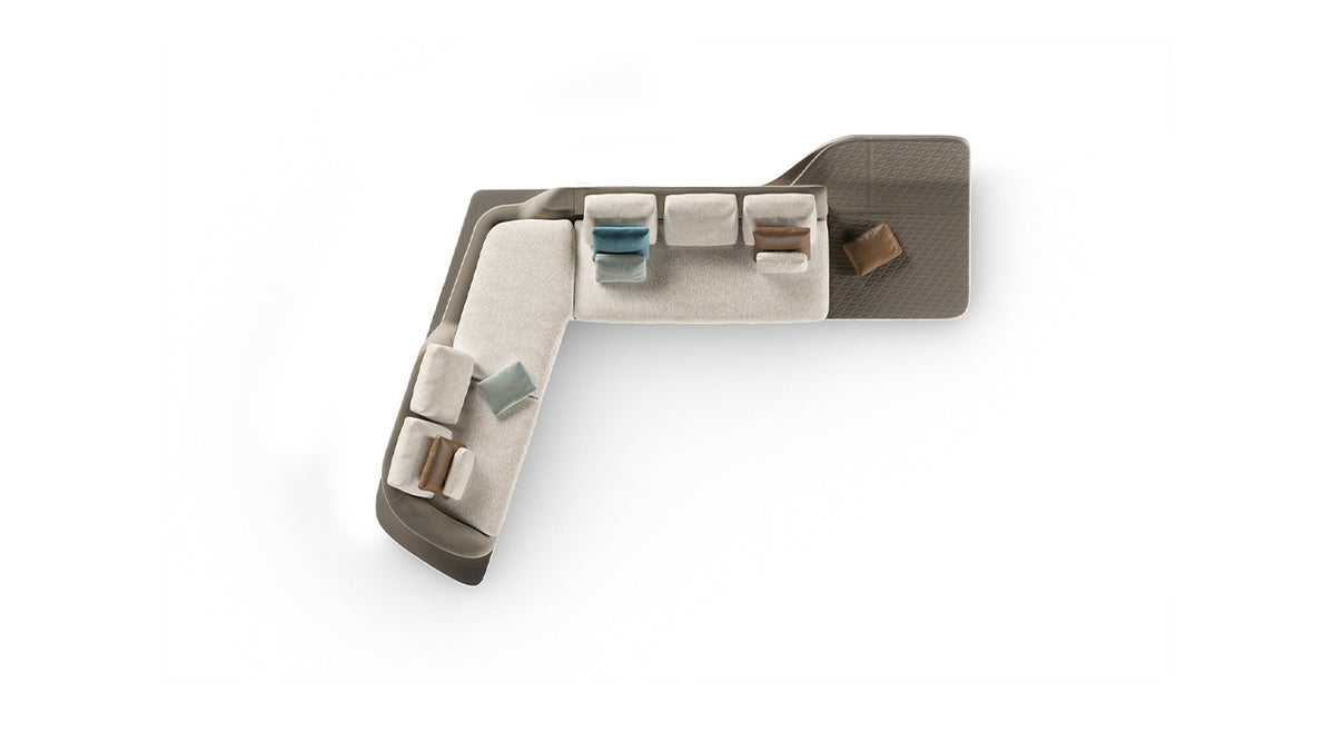 Segno Sofa with Chaise Longue by Reflex Angelo