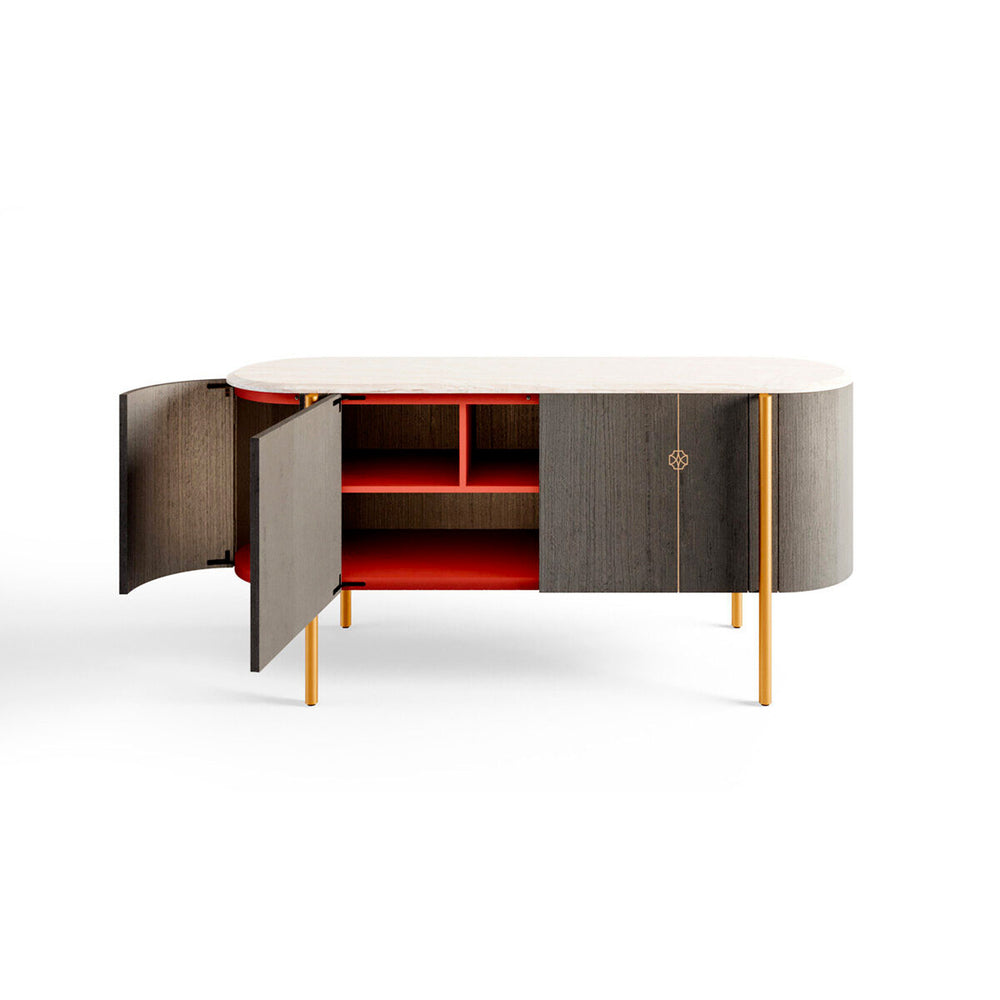 Mia Sideboard by Bianchini Atelier, Anthracite eucalyptus, view 2