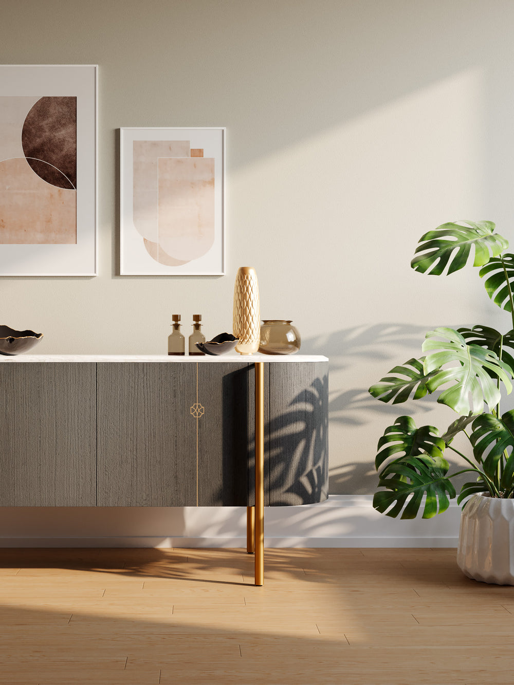 Mia Sideboard by Bianchini Atelier, Anthracite eucalyptus, view 3