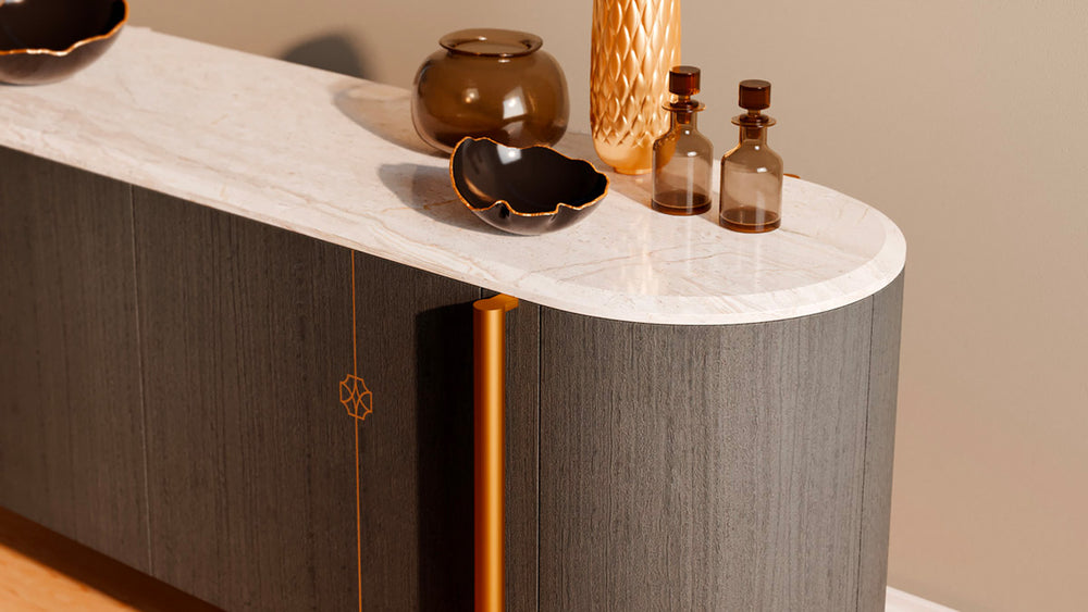Mia Sideboard by Bianchini Atelier, Anthracite eucalyptus, view 5