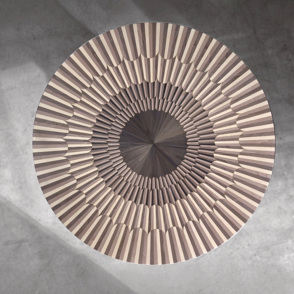 Altobasso Dining Table by Bianchini Atelier, Grey inlay, view 2