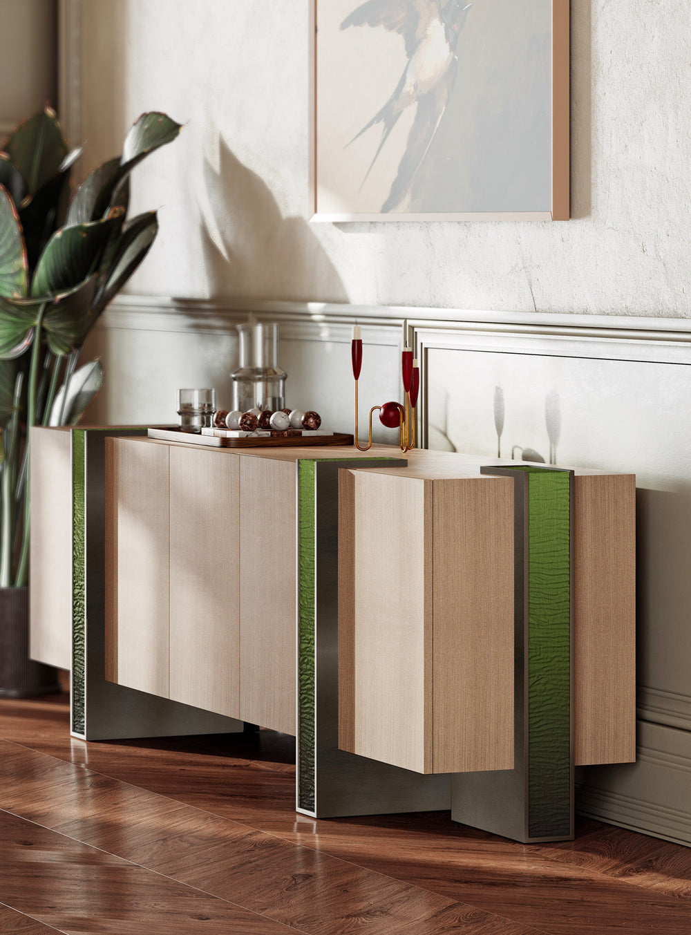 Calliope Sideboard by Bianchini Atelier, 5 doors, view 4