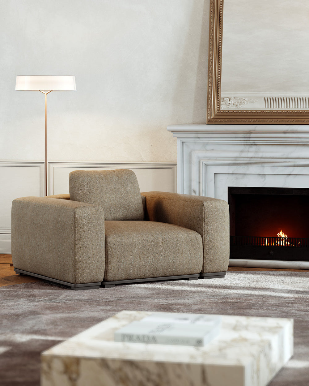 Clio Armchair by Bianchini Atelier, 140 cm, view 3
