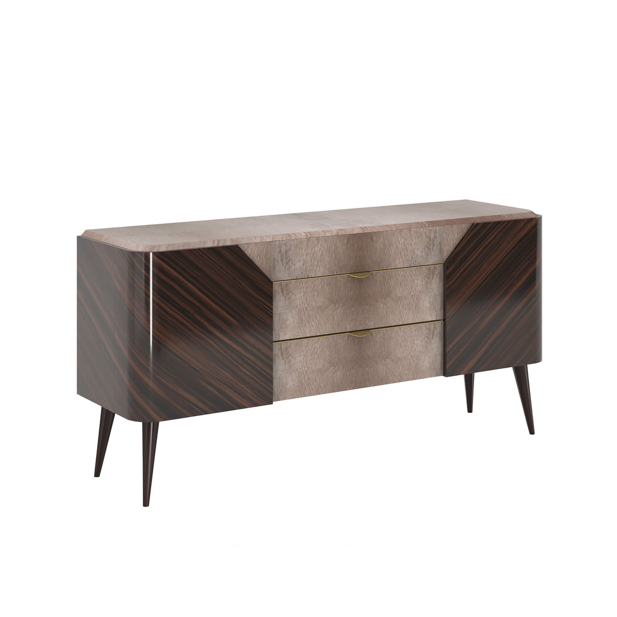 Dahlia Sideboard by Bianchini Atelier, Clay maple & ebony