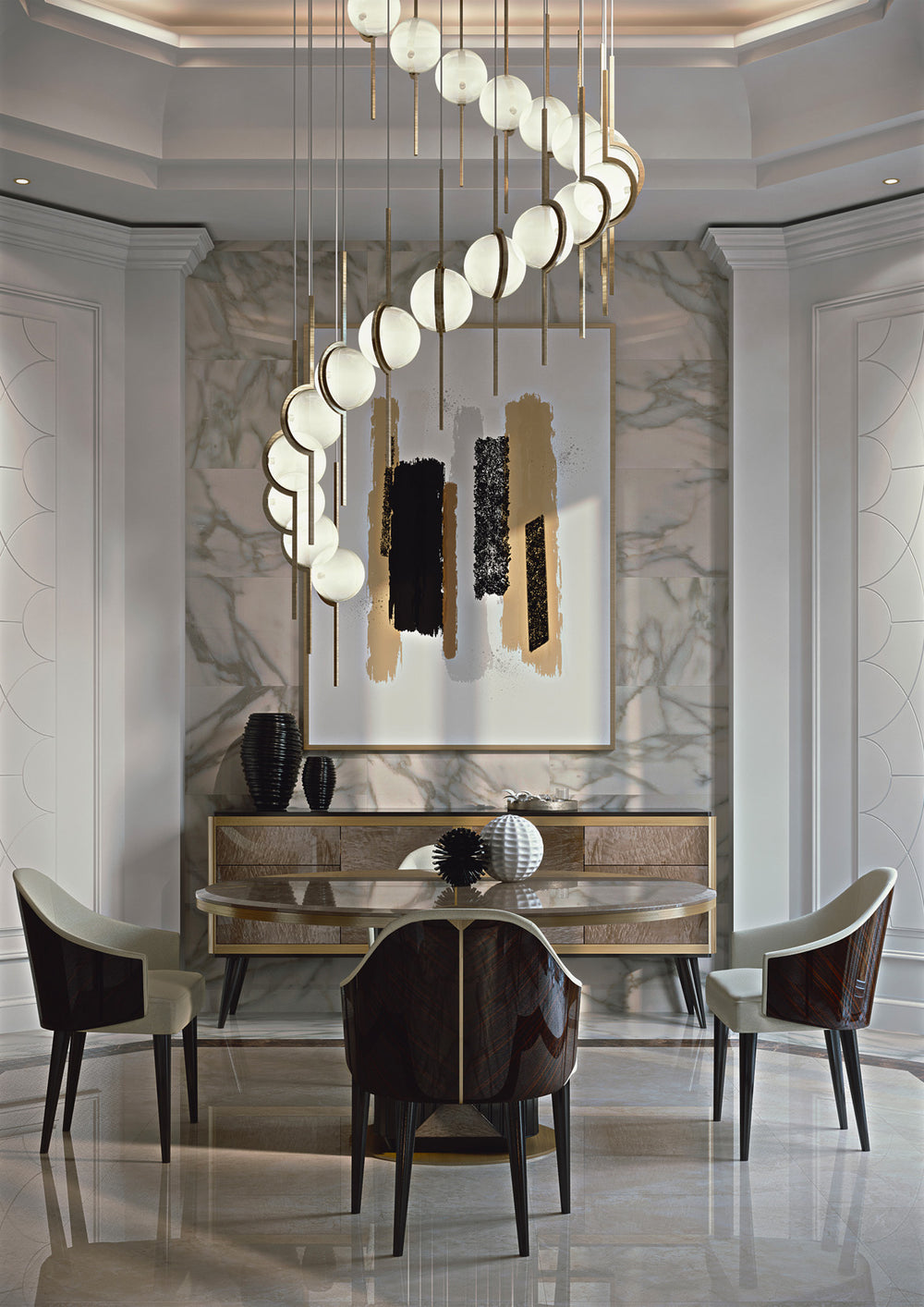 Miriam Dining Chair by Bianchini Atelier, Ebony, view 2