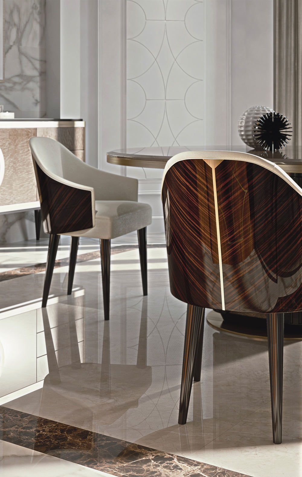 Miriam Dining Chair by Bianchini Atelier, Ebony, view 3