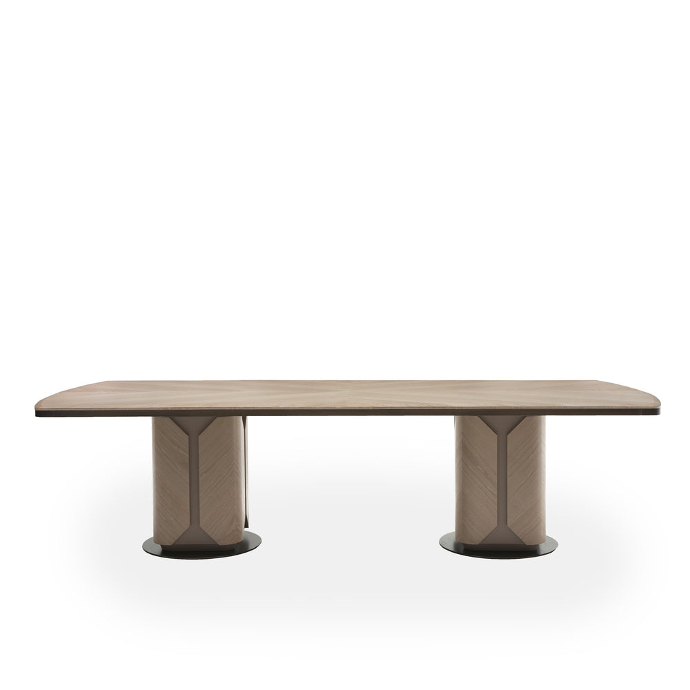 Dawson Light Dining Table by Bianchini Atelier, Grey American walnut