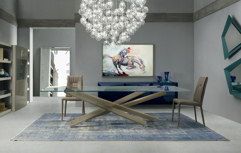 Mikado Steel Dining Table by Reflex Angelo, view 3