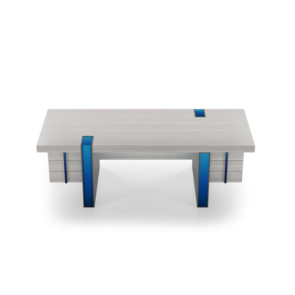 Polinnia Desk by Bianchini Atelier, With front panel, view 3