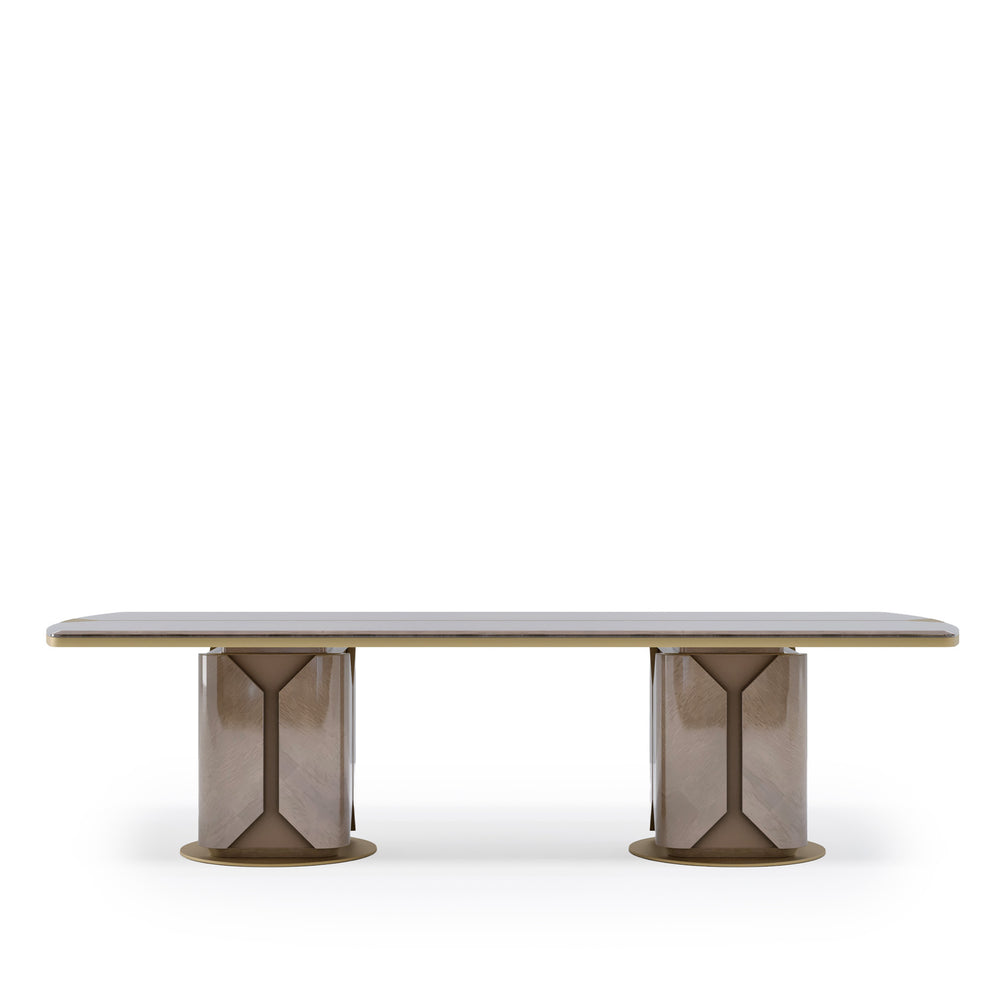Dawson Light Dining Table by Bianchini Atelier, Sand bird's eye maple