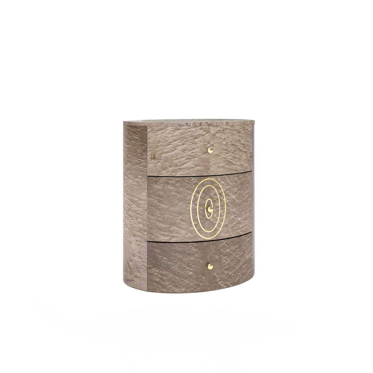 Jane Nightstand by Bianchini Atelier, Sand bird's eye maple