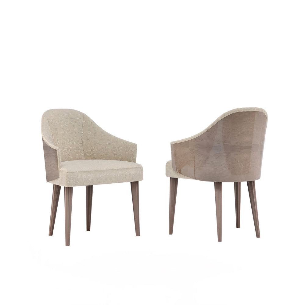 Miriam Dining Chair by Bianchini Atelier, Sand bird's eye maple