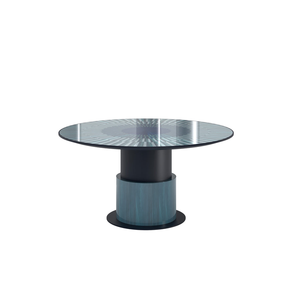Altobasso Dining Table by Bianchini Atelier, Blue inlay