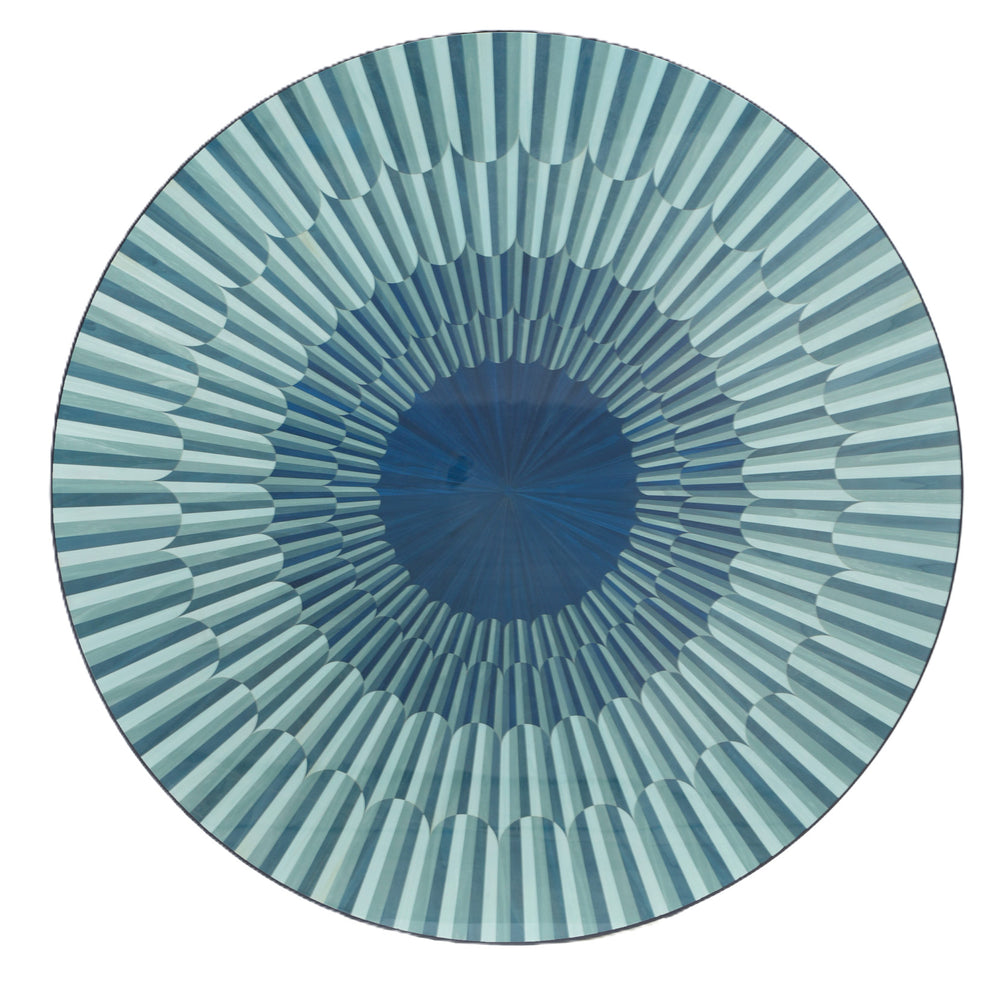 Altobasso Dining Table by Bianchini Atelier, Blue inlay, view 2