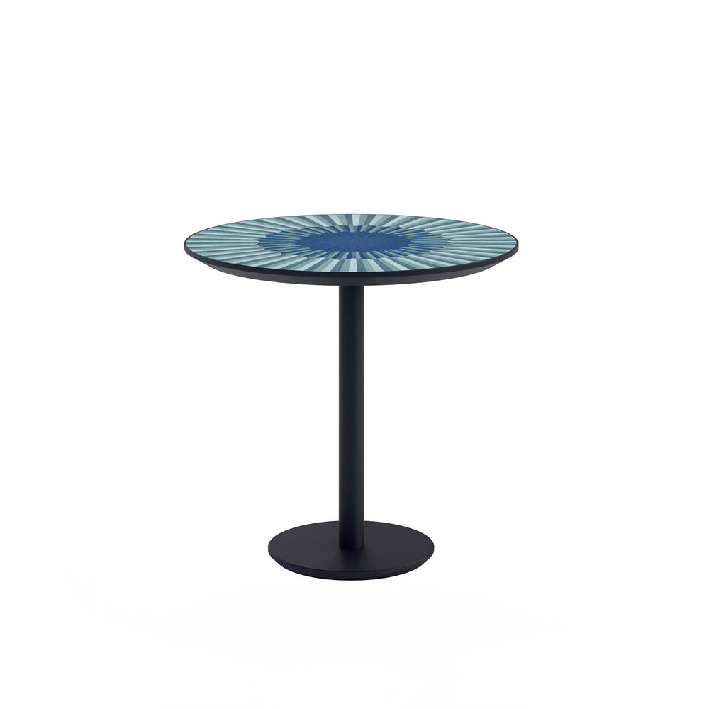 Altobasso Side Table by Bianchini Atelier, Blue inlay