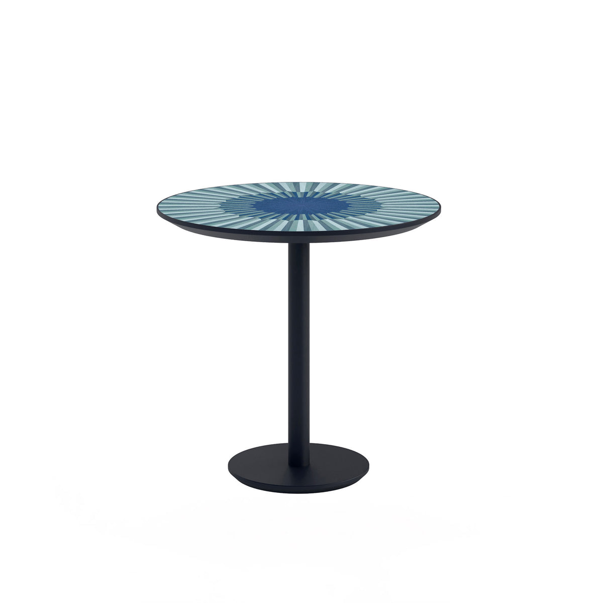 Altobasso Side Table by Bianchini Atelier, Blue inlay