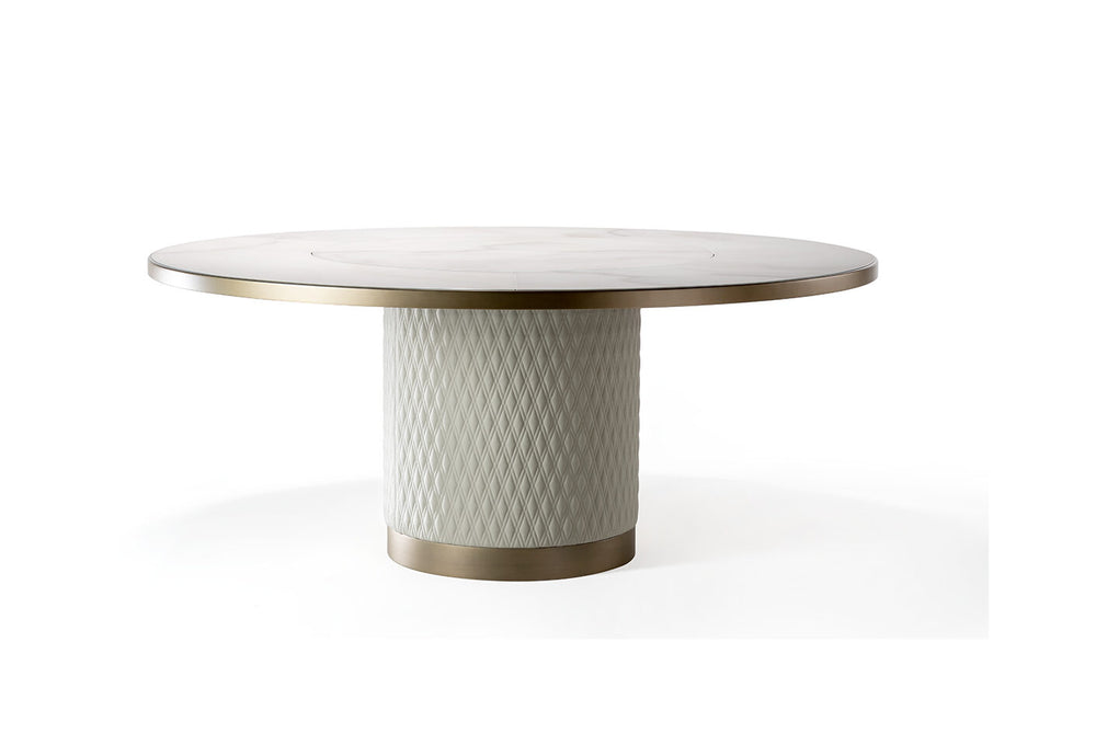 Signore degli Anelli Steel Round Dining Table by Reflex Angelo