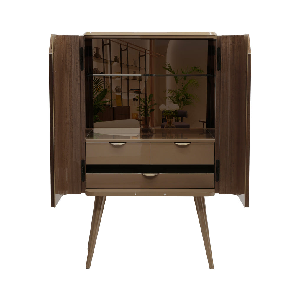 Brent Cabinet by Bianchini Atelier, Figured eucalyptus, view 2
