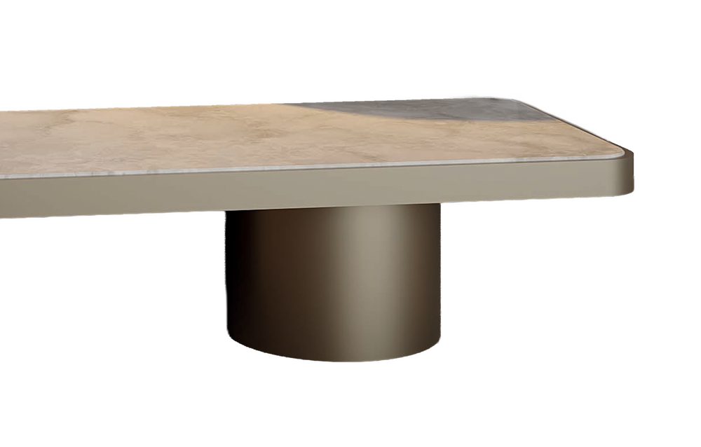 Tau Steel Double Cylinder Coffee Table by Reflex Angelo, view 2
