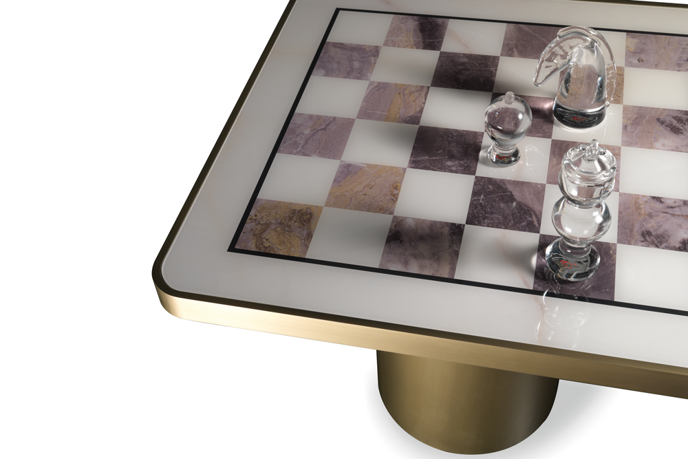 Tau Steel Chess Table by Reflex Angelo, view 2
