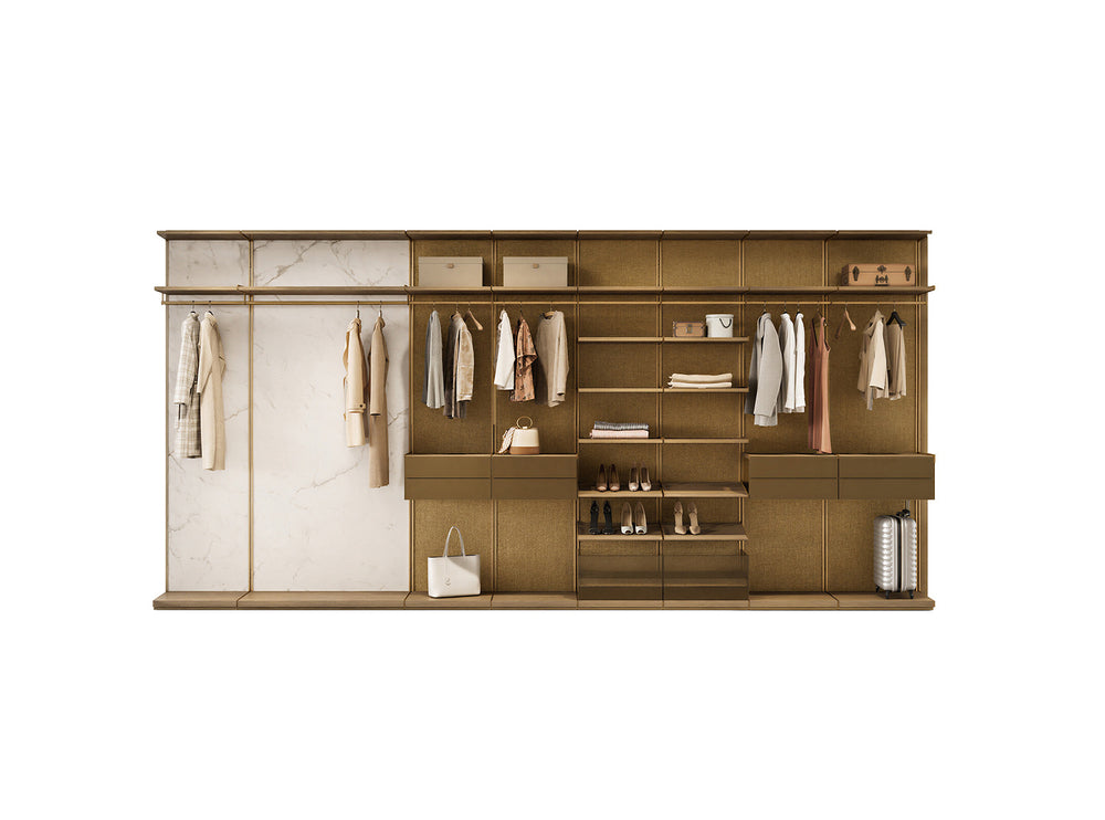 Wally Open Walk-In Closet by Reflex Angelo