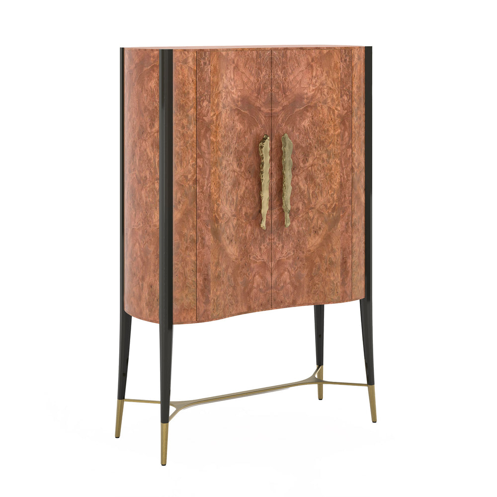 Caleido Bar Cabinet by Bianchini Atelier, Walnut burl