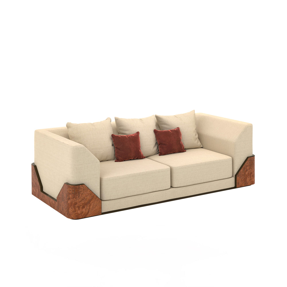 Douglas Sofa by Bianchini Atelier, Walnut burl