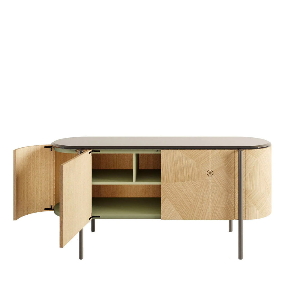 Mia Sideboard by Bianchini Atelier, Oak patchwork, view 4