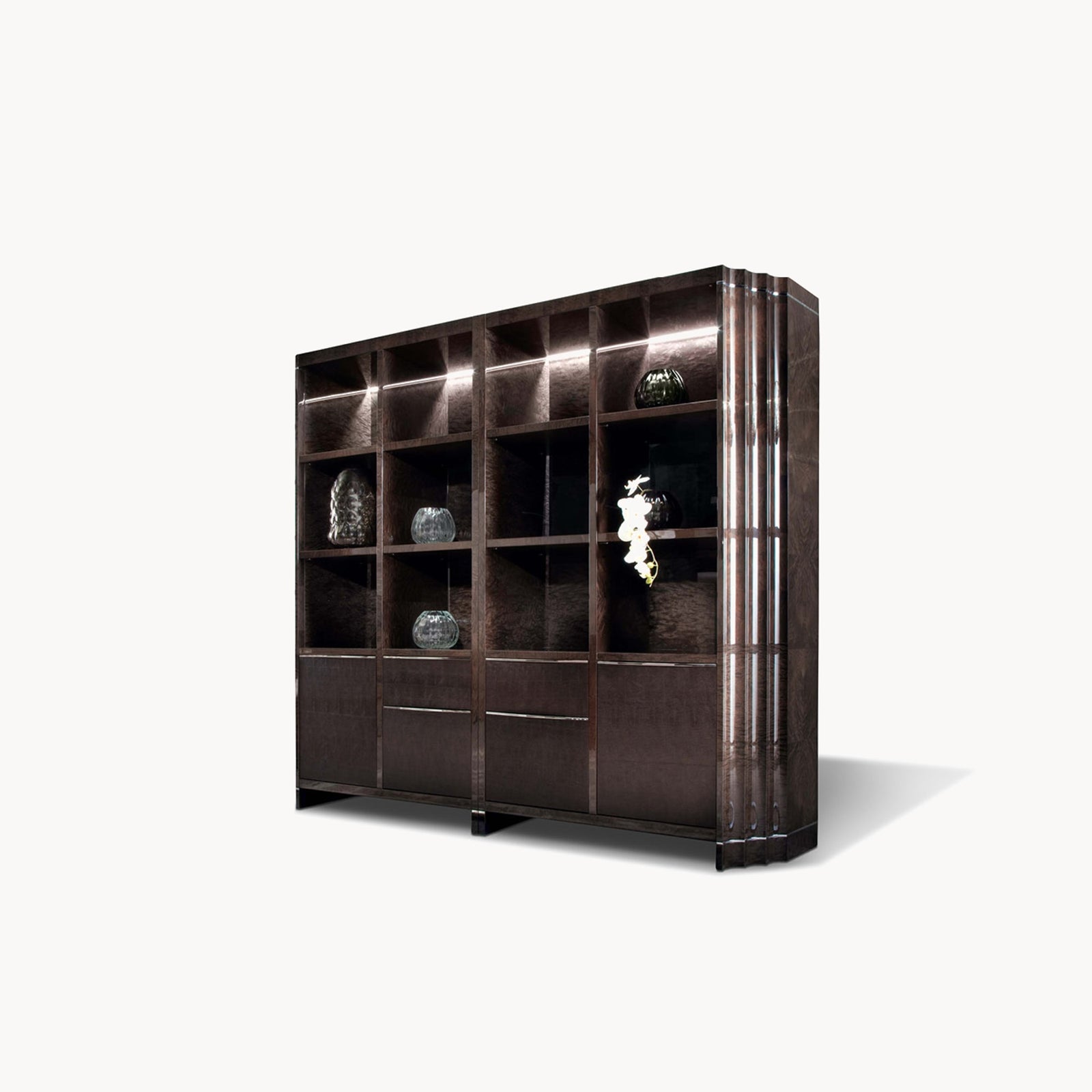Absolute Double Bookcase — front view