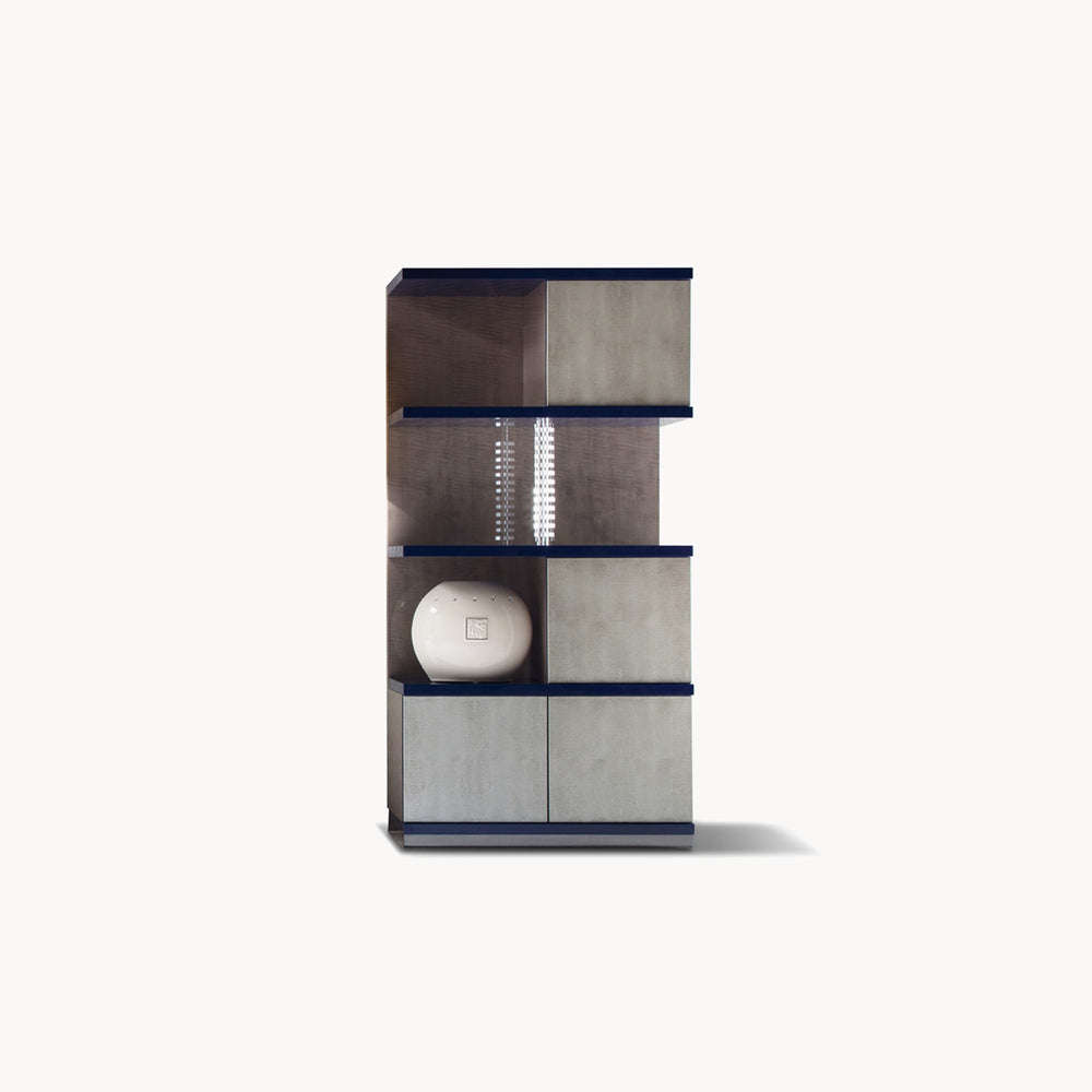 Alchemy 2 Sections Bookcase — front view