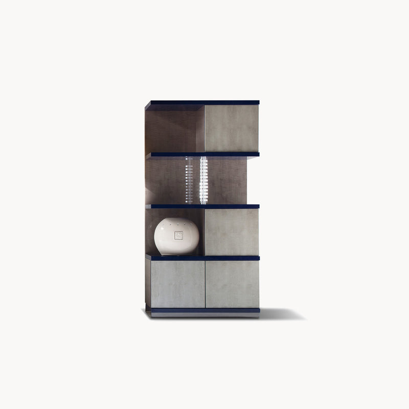 Alchemy 2 Sections Bookcase — front view