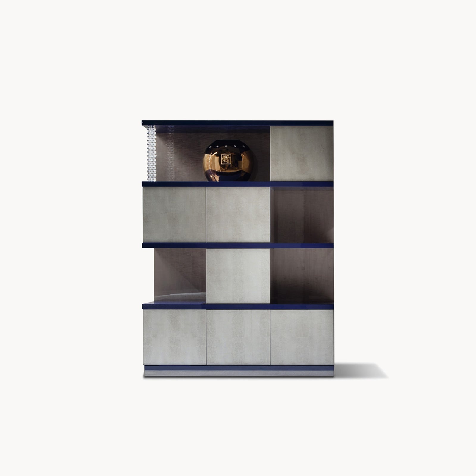 Alchemy 3 Sections Bookcase — front view