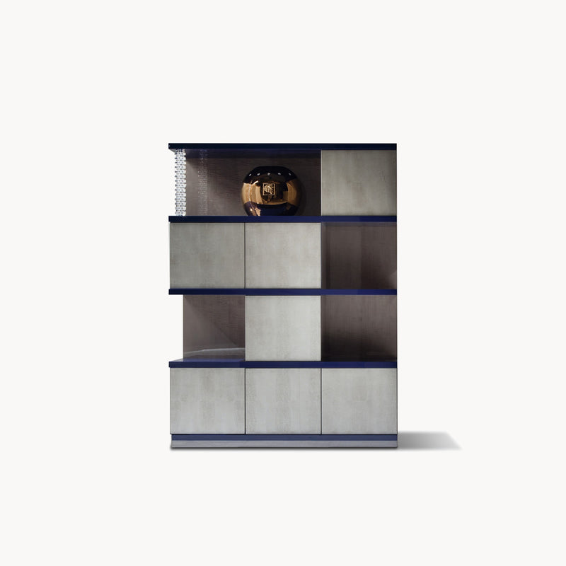 Alchemy 3 Sections Bookcase — front view