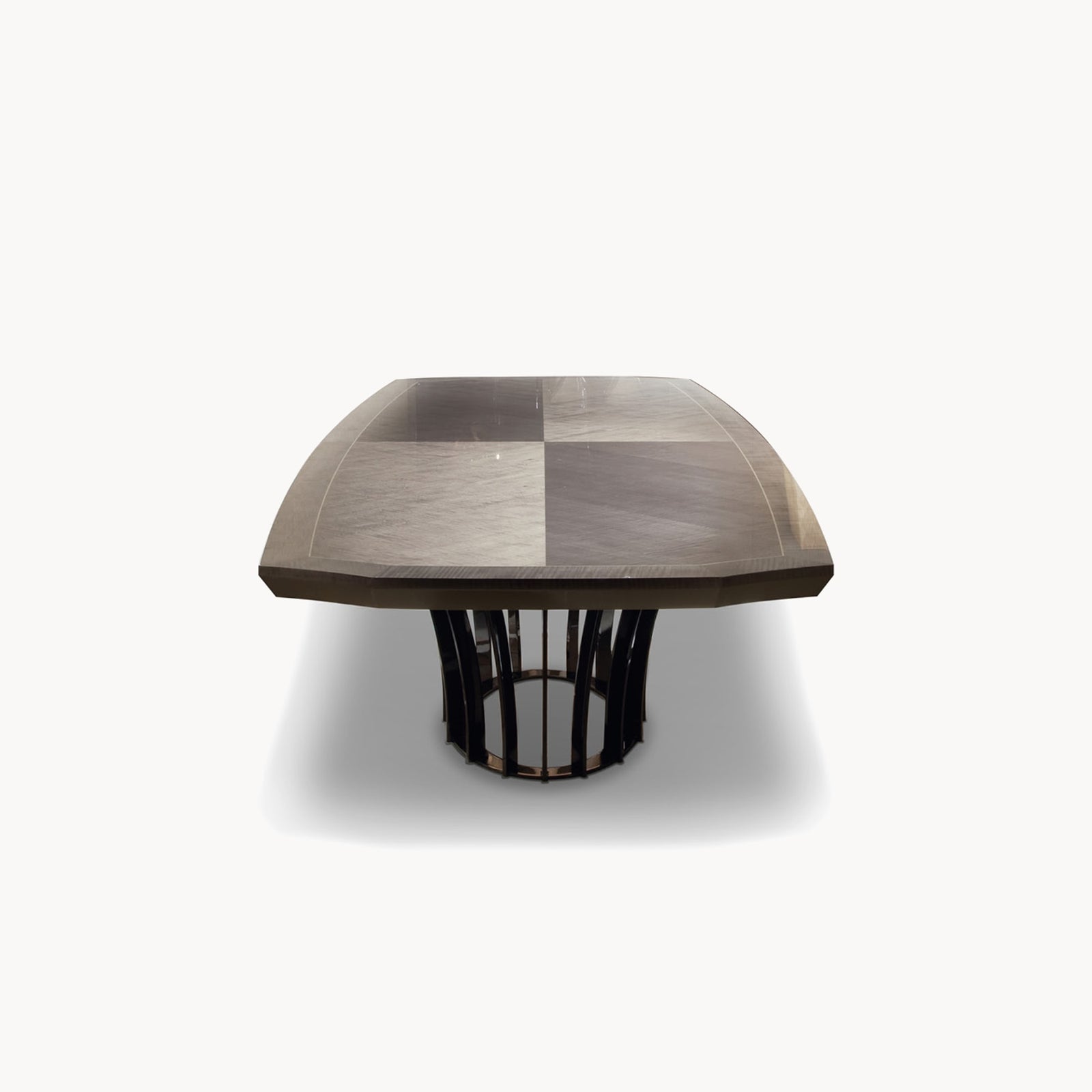 Alchemy Boat Shape Rectangular Table — front view
