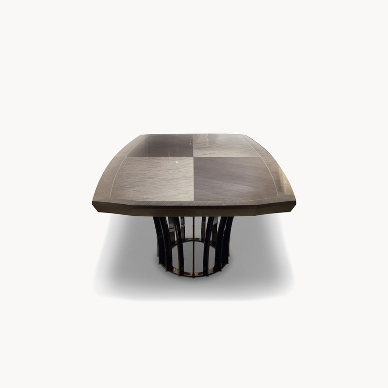 Alchemy Boat Shape Rectangular Table — front view