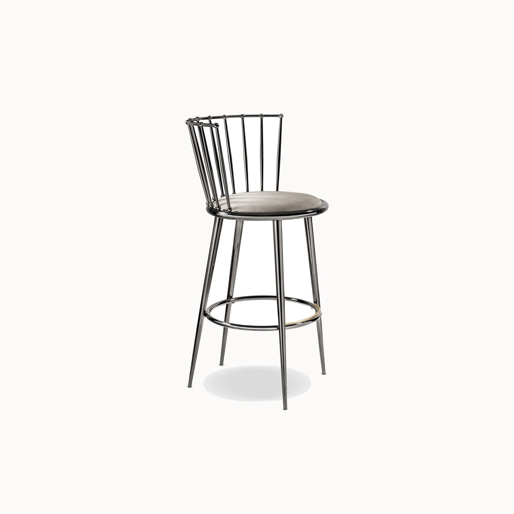 Aurora Bacchettata Stool Chair — front view