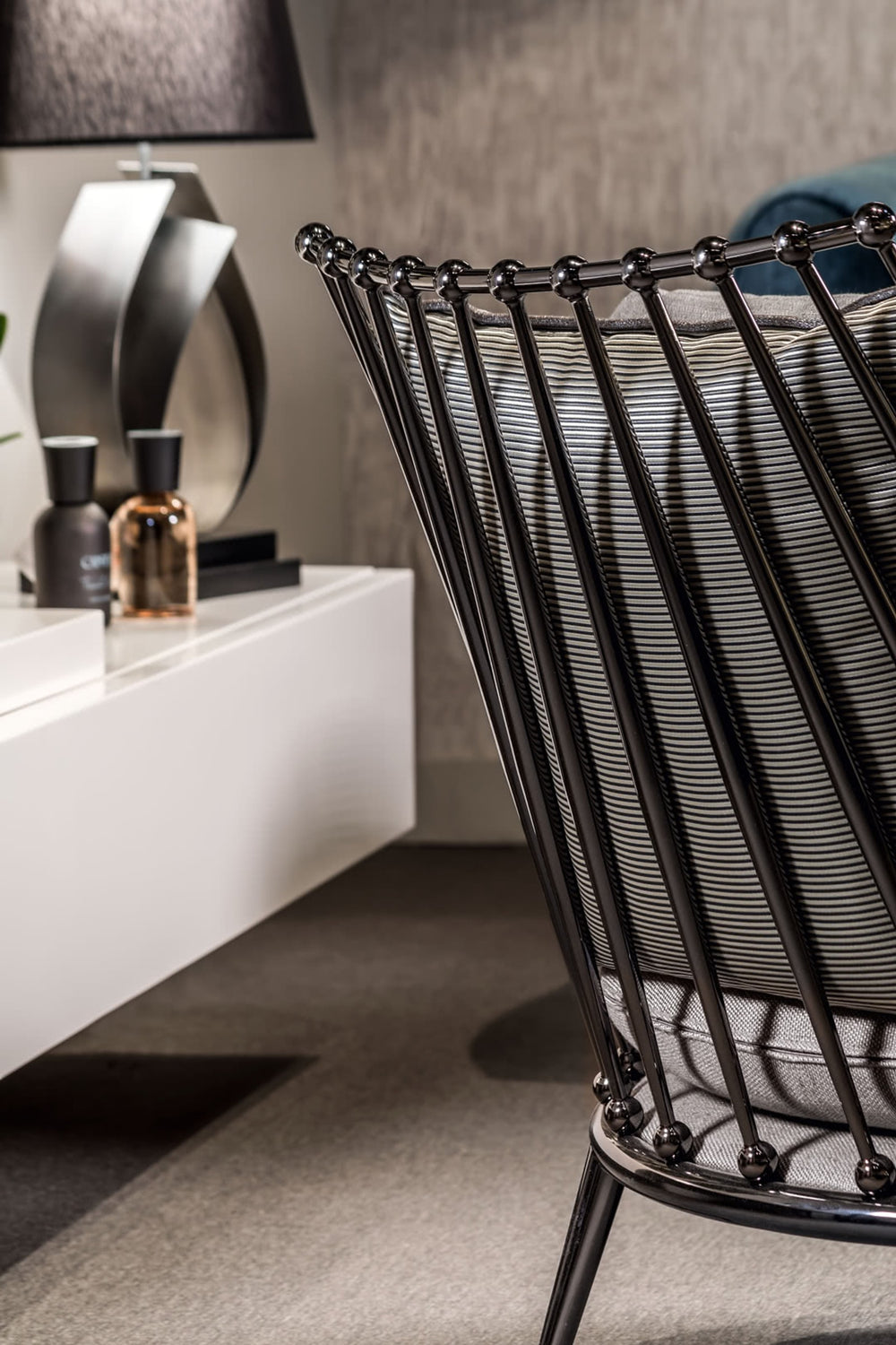 Aurora Iron Back Armchair — view 8