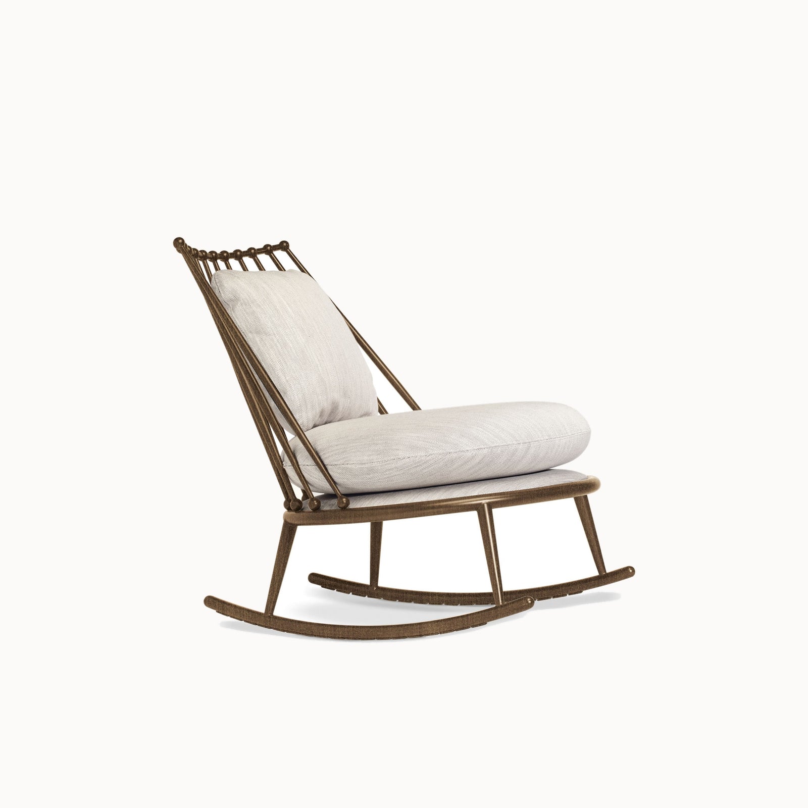 Aurora Iron Back Armchair — front view