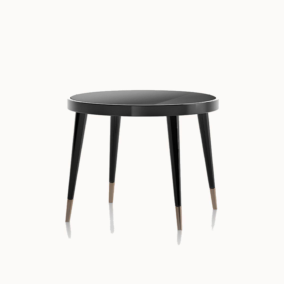 Black Tie D90 Dining Table — front view