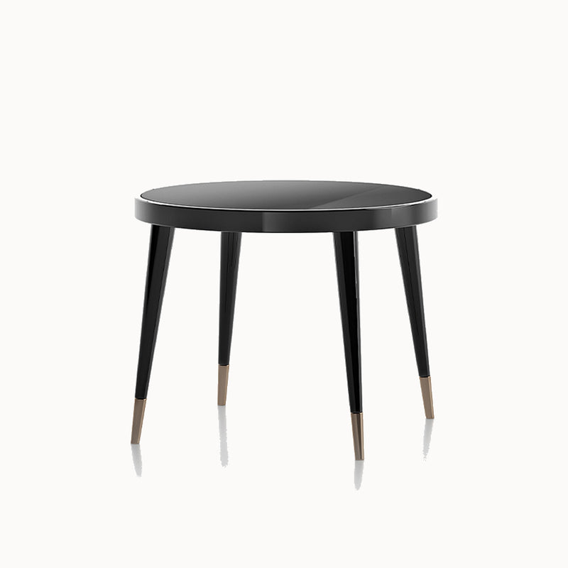 Black Tie D90 Dining Table — front view