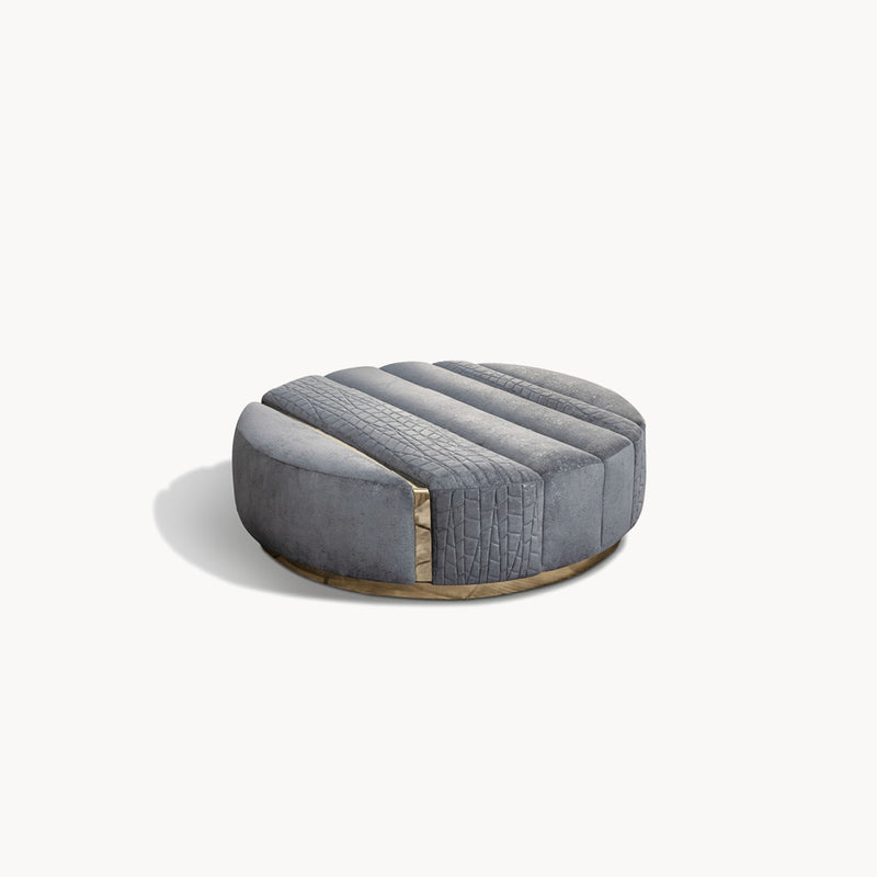 Charisma Round Ottoman — front view