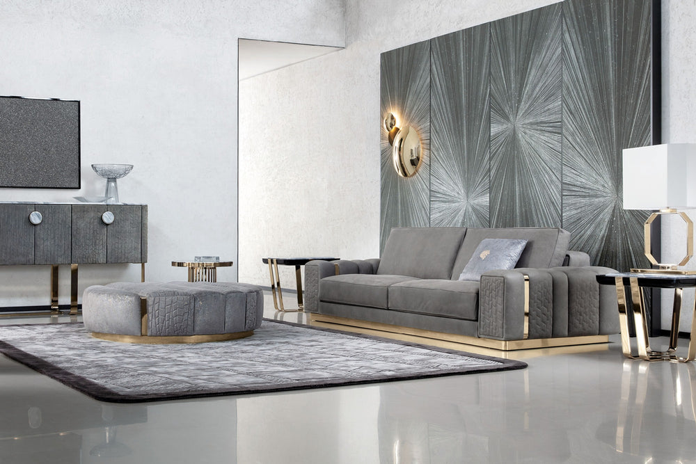 Charisma Round Ottoman — view 2