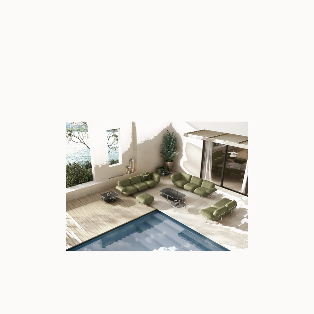Cloud Square Coffee Tables - Outdoor Coffee Table — front view
