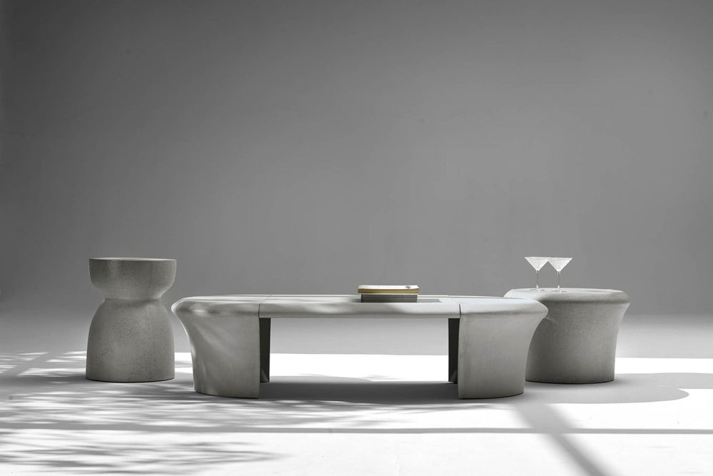 Concrete Small table d'appoint — vue 3